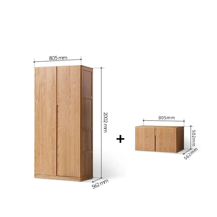 Scandinavian wood wardrobe belle detail 34.