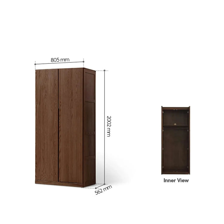 Scandinavian wood wardrobe belle detail 26.