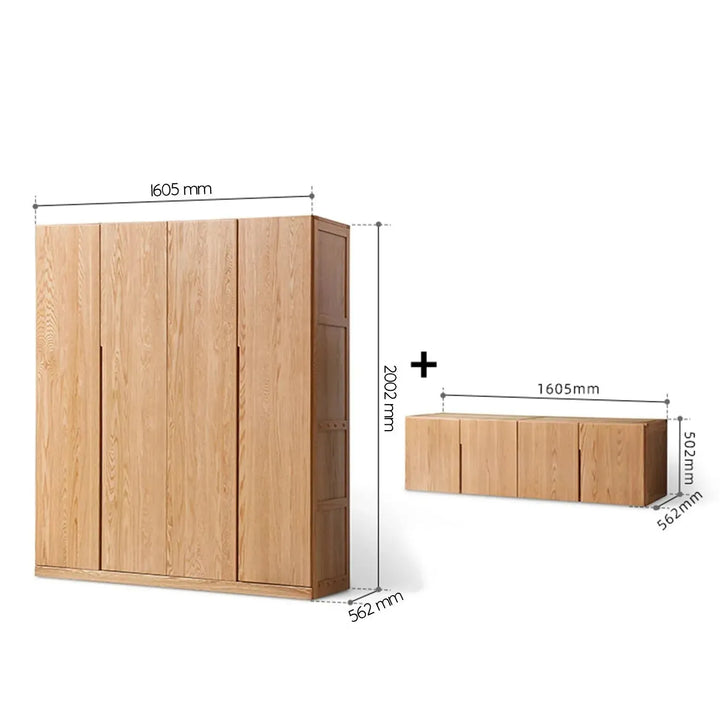 Scandinavian wood wardrobe belle detail 36.