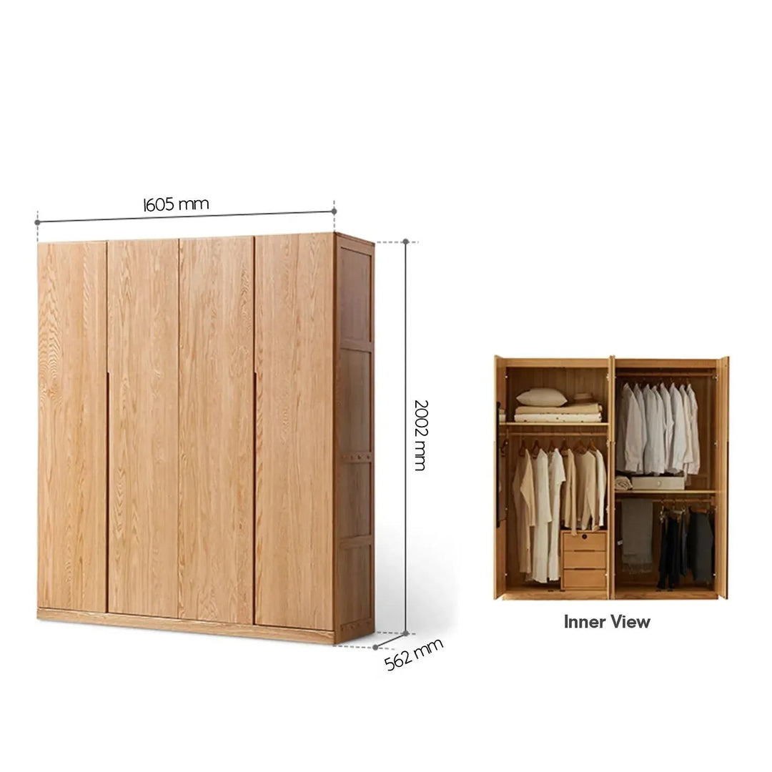 Scandinavian wood wardrobe belle detail 22.