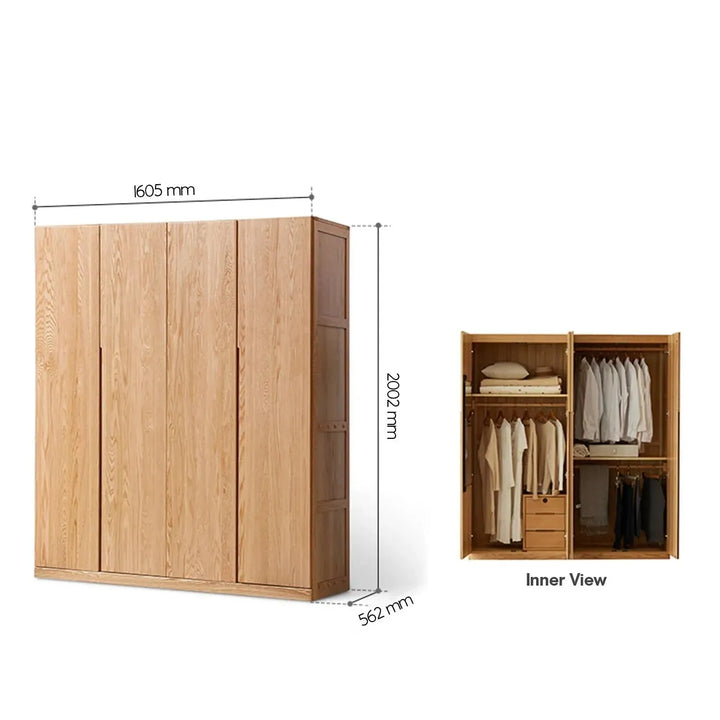 Scandinavian wood wardrobe belle detail 22.