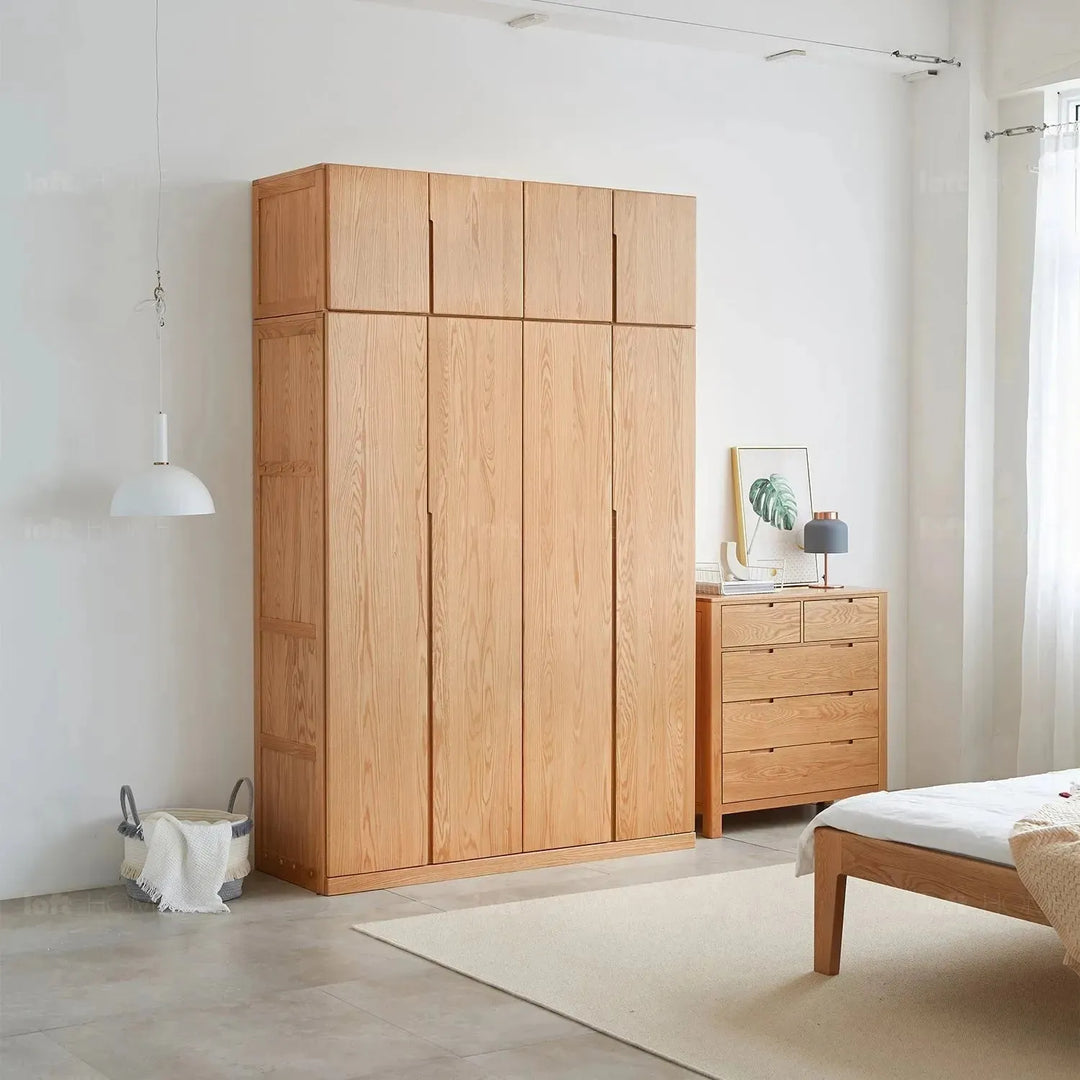 Scandinavian wood wardrobe belle detail 4.