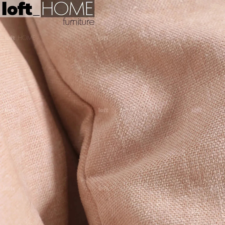 Modern fabric 1 seater sofa makron in panoramic view.