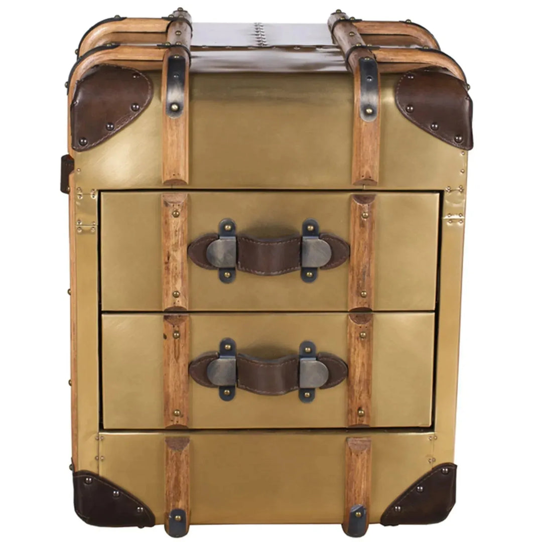 Industrial aluminium side table richards' trunk situational feels.