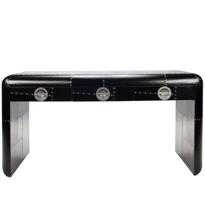 Industrial aluminium study table aircraft brass environmental situation.