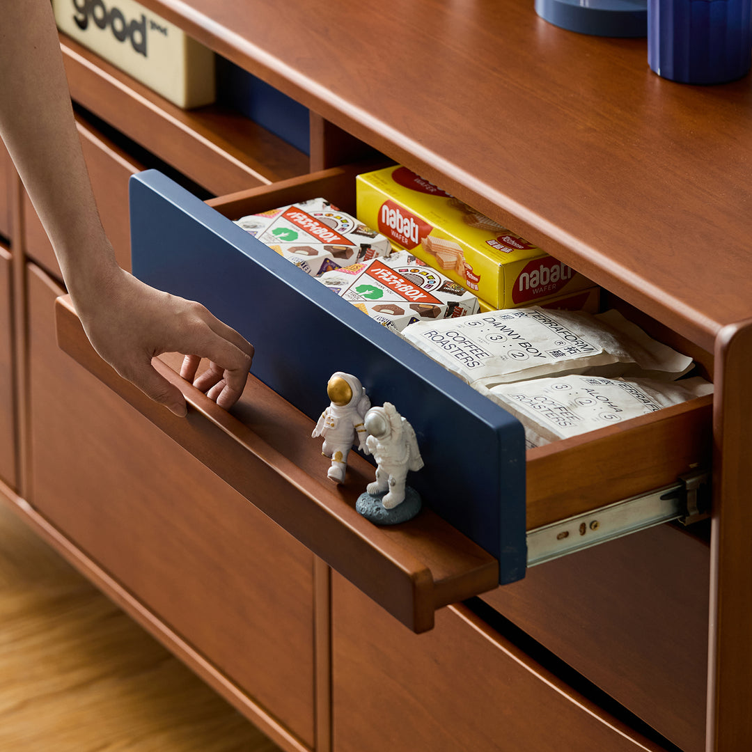 Vintage boxwood chest of 9 drawers mies material variants.