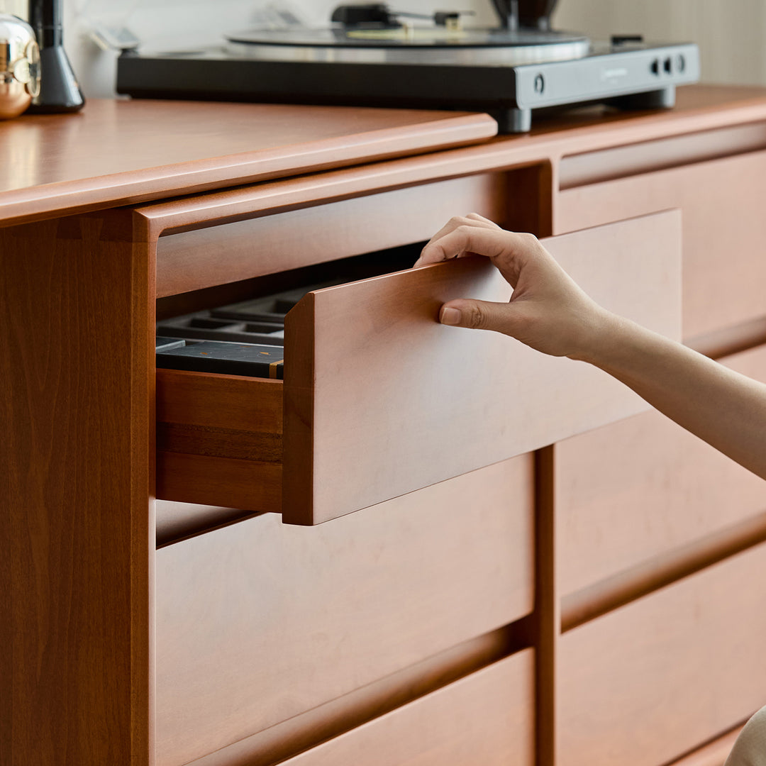 Vintage boxwood dressing table vista in close up details.