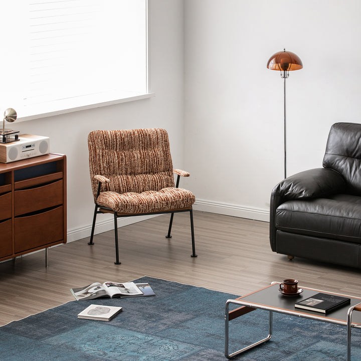 Vintage chenille velvet fabric 1 seater sofa duoeran material variants.