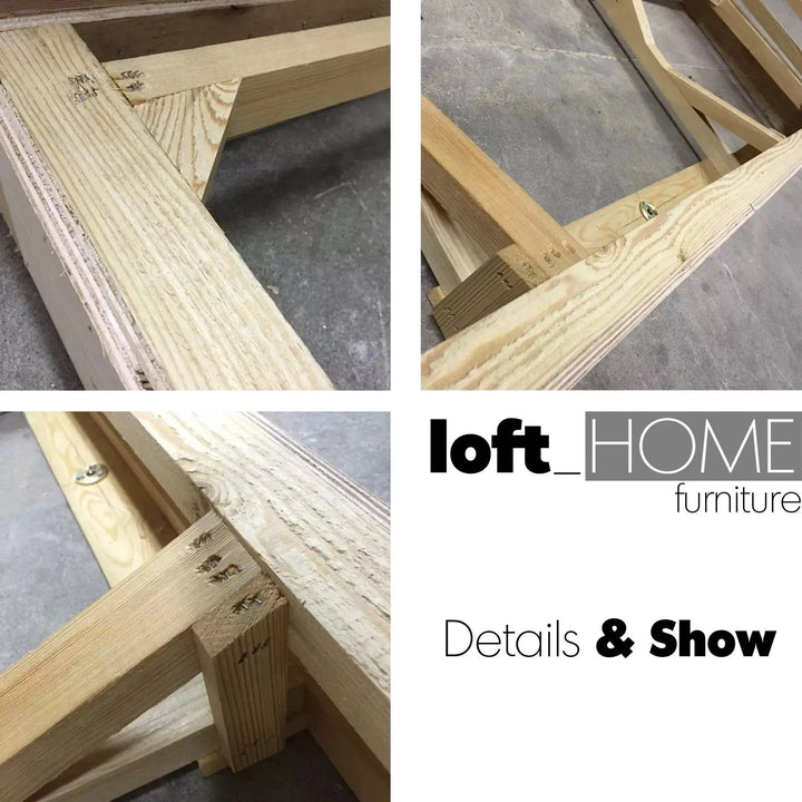 Vintage denim fabric 2 seater sofa union jack chesterfield detail 1.