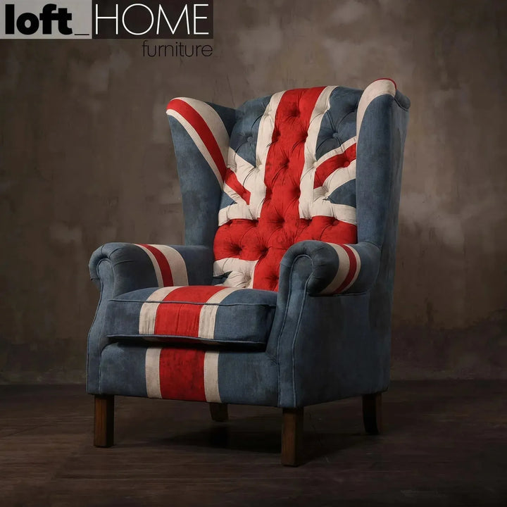 Vintage fabric 1 seater sofa jeanjack color swatches.