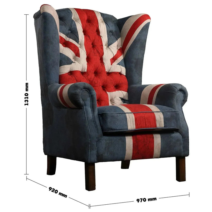 Vintage fabric 1 seater sofa jeanjack size charts.