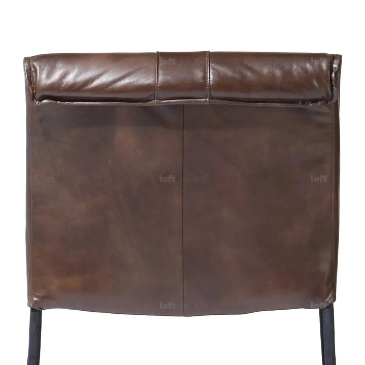 Industrial genuine leather 1 seater sofa leather lux situational feels.