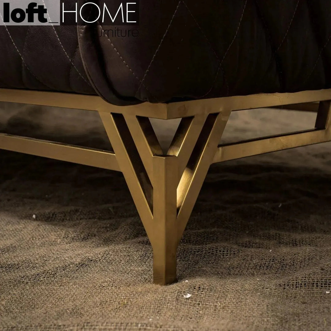 Vintage genuine leather 1 seater sofa osmond environmental situation.