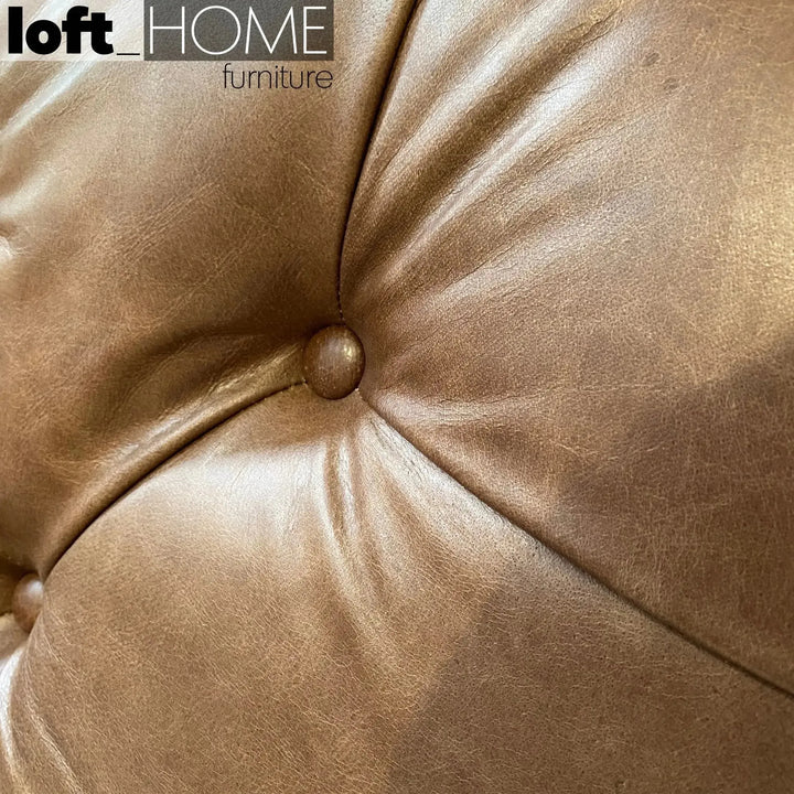 Vintage genuine leather bed frame chesterfield environmental situation.