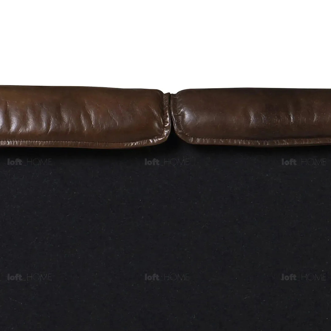 Vintage genuine leather bed frame saddleback conceptual design.