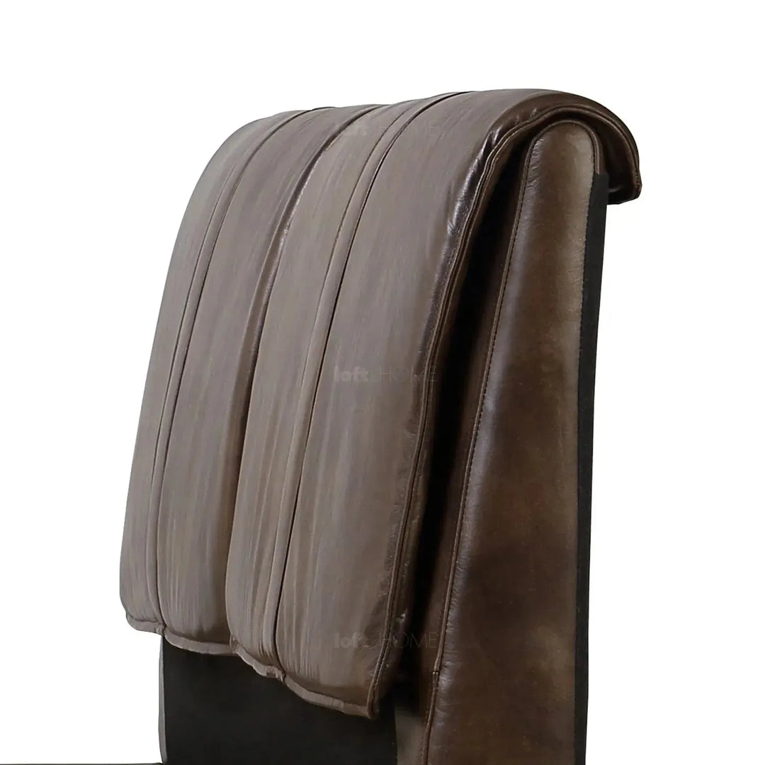 Vintage genuine leather bed frame saddleback environmental situation.