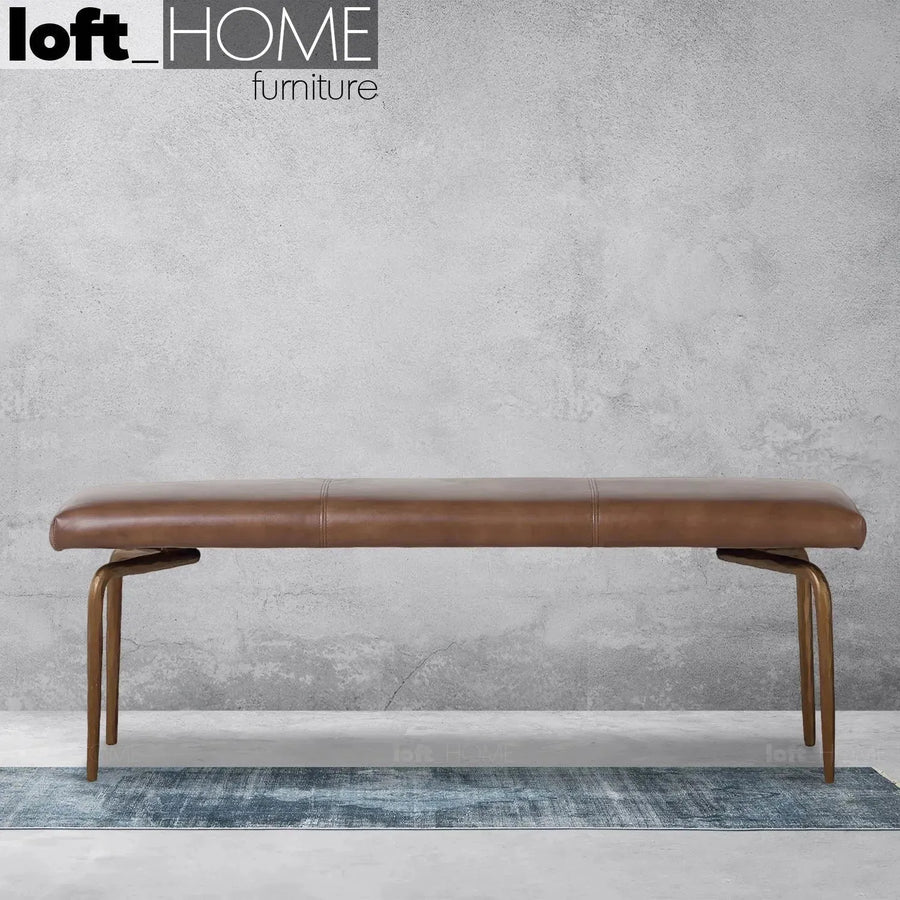 Industrial genuine leather bench miller primary product view.