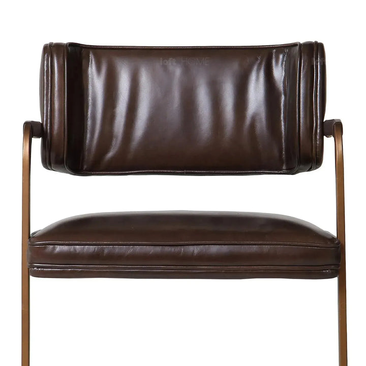 Industrial genuine leather dining chair herman situational feels.