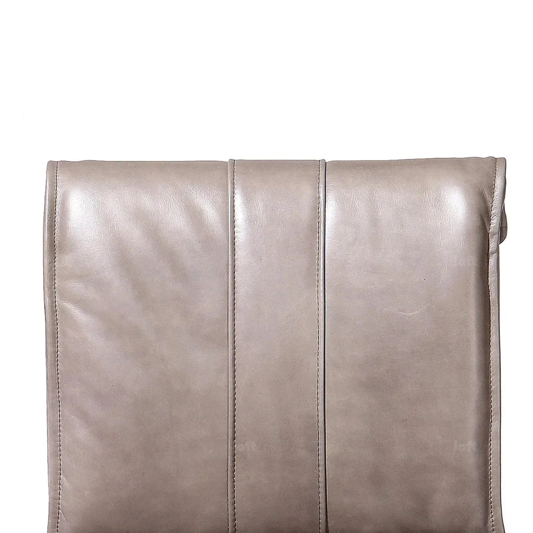 Industrial genuine leather dining chair lux in still life.