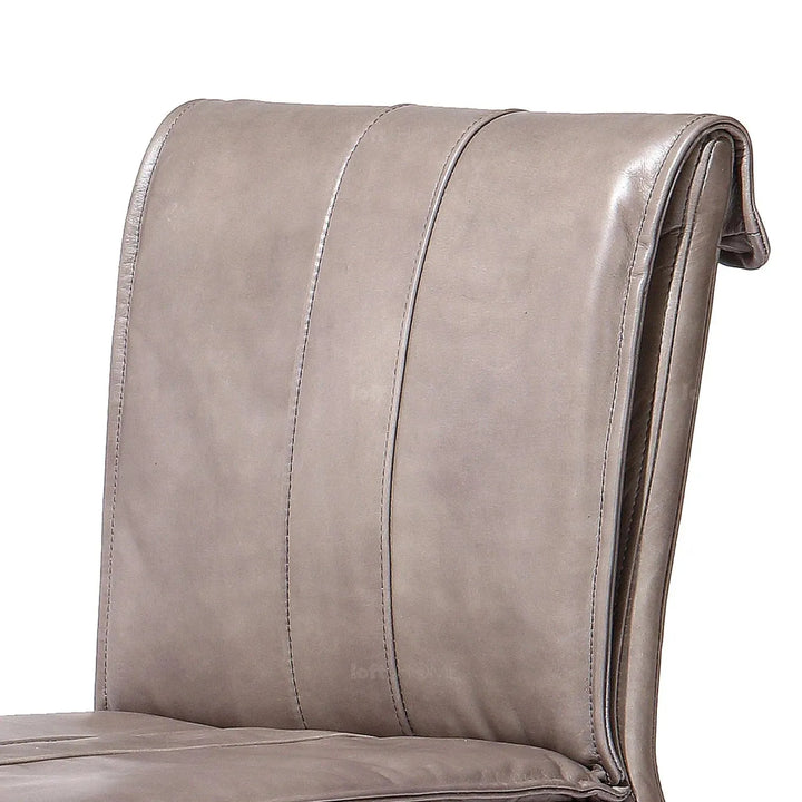 Industrial genuine leather dining chair lux conceptual design.