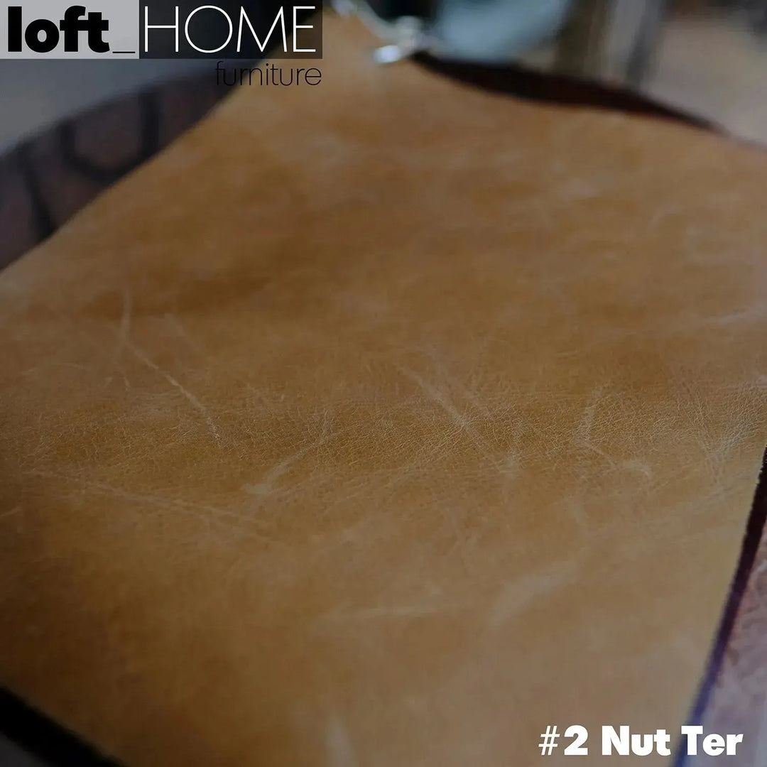 Vintage genuine leather ottoman chesterfield situational feels.