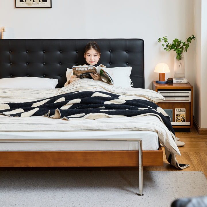 Vintage microfiber leather bed woyo size charts.