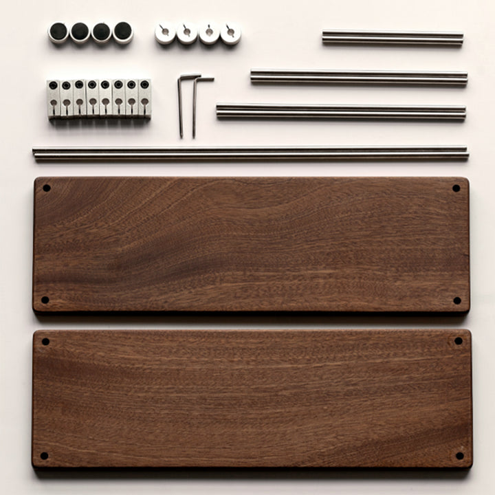 Industrial Sapele Wood Stainless Steel Shelf PACKER