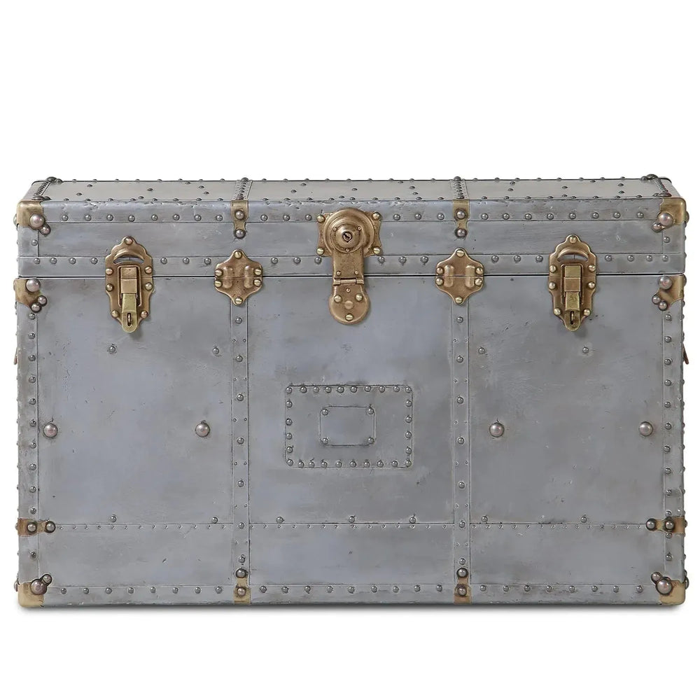 Industrial stainless steel cabinet turbojet in white background.