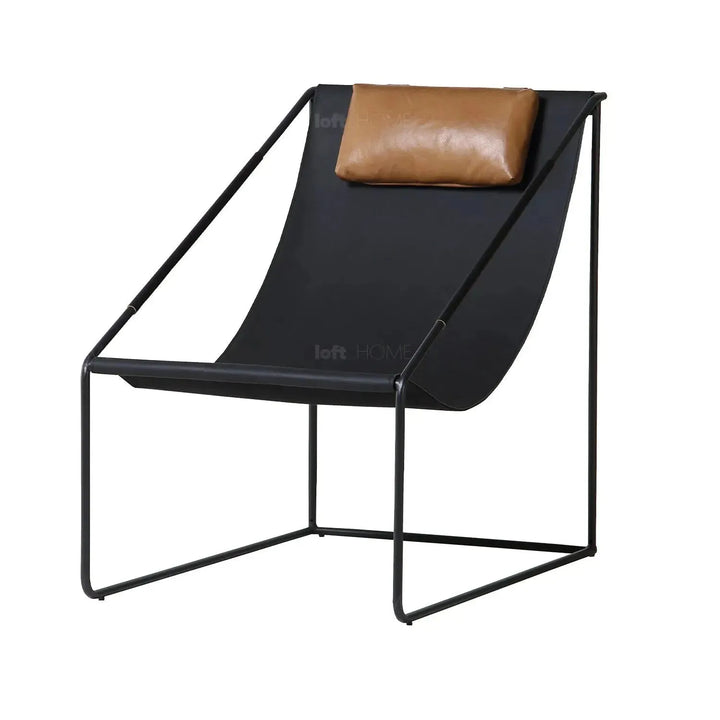 Industrial vege genuine leather 1 seater sofa winslow in details.