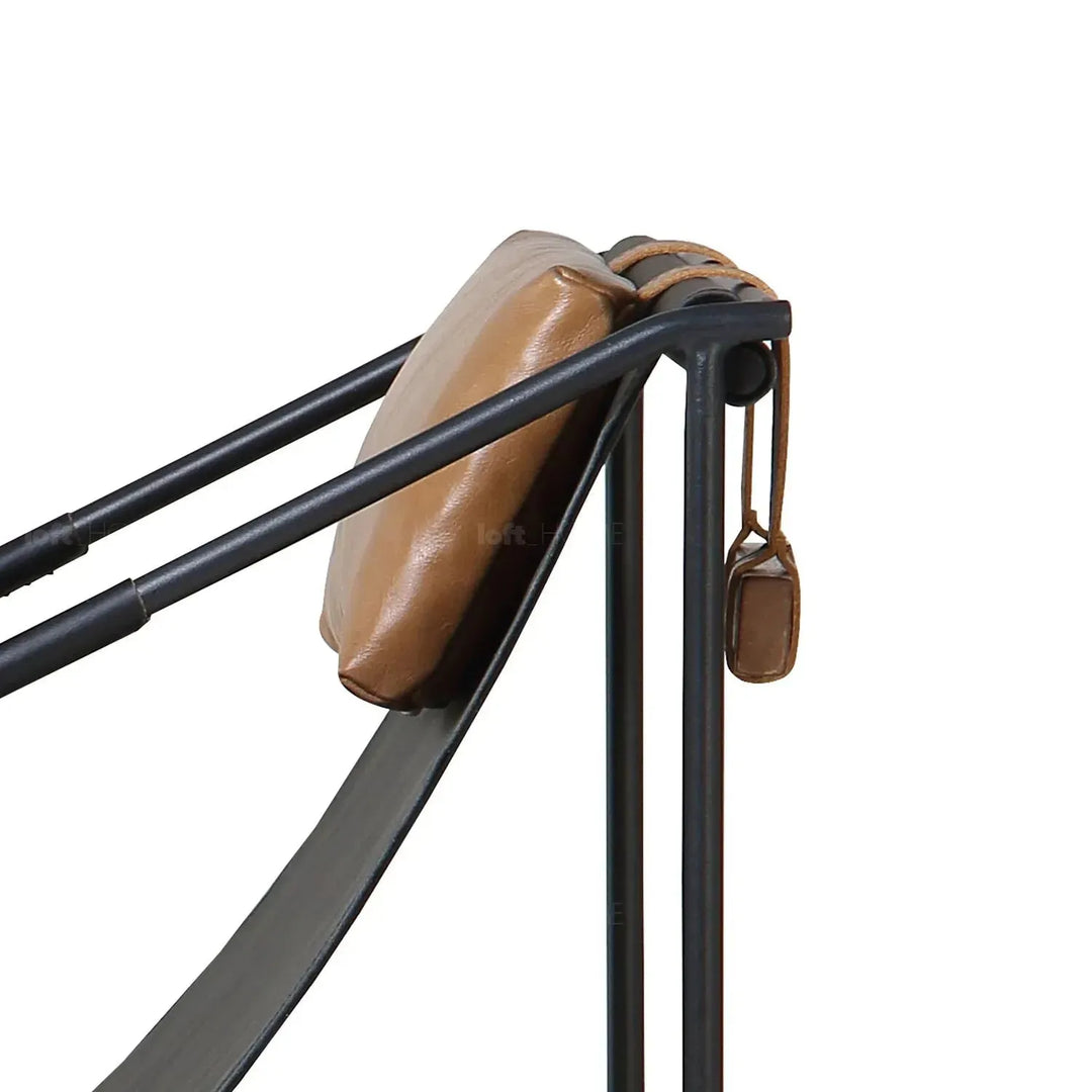 Industrial vege genuine leather 1 seater sofa winslow conceptual design.