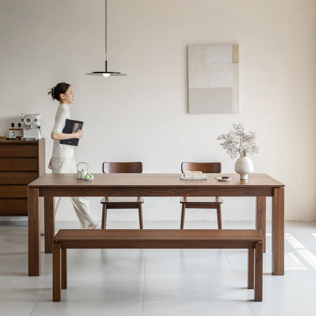 Vintage walnut wood dining bench coastal size charts.