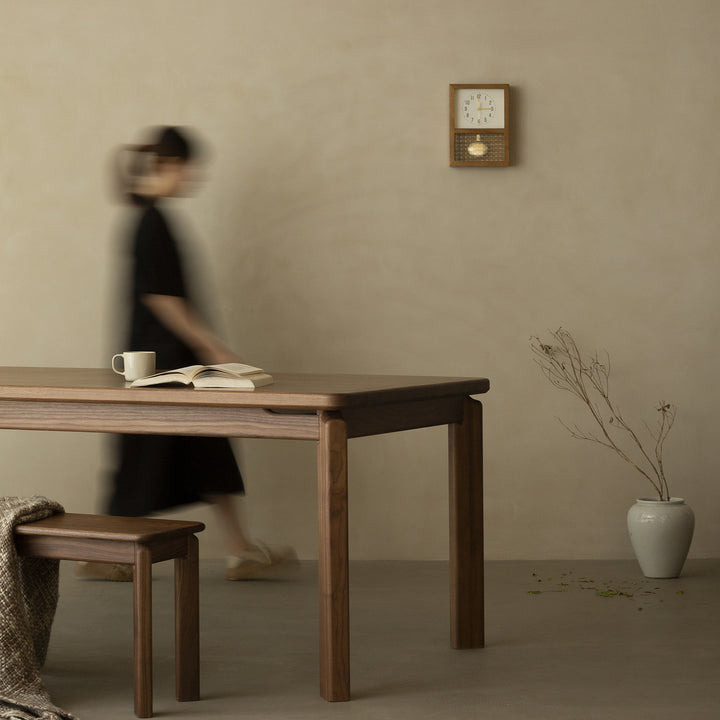 Vintage walnut wood dining bench riverin size charts.