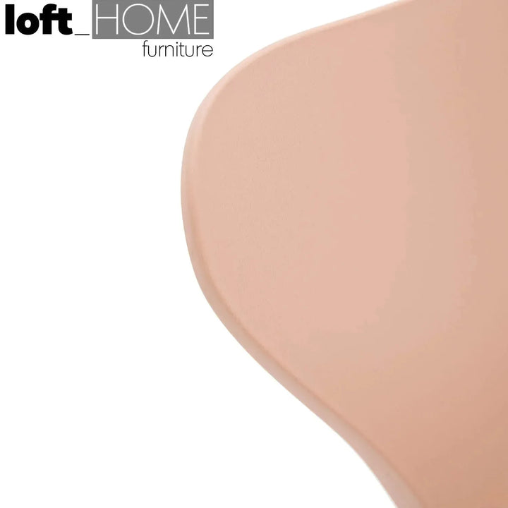 Contemporary plastic dining chair ant detail 4.