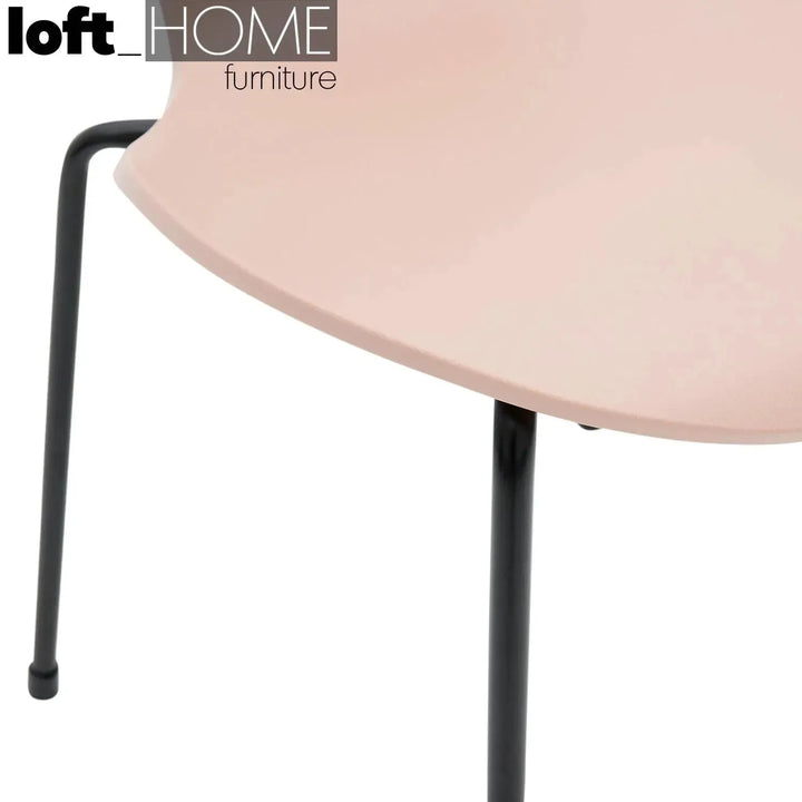 Contemporary plastic dining chair ant detail 5.